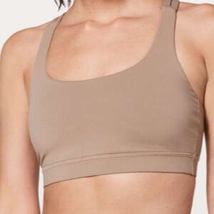 lululemon athletica Sports Bra in Beige/Taupe